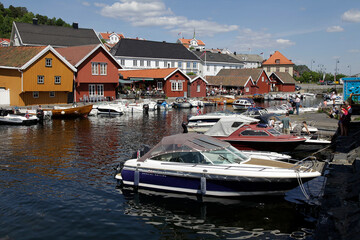 Fototapeta na wymiar Kragero ist ein herrlicher Ort im Süden von Norwegen. Norwegen, Europa -- Kragero is a beautiful place in southern Norway. Norway, Europe