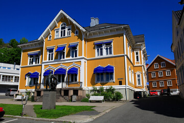 Das Rathaus von Kragerø in Südnorwegen. Norwegen, Europa  --
The town hall of Kragerø in South Norway. Norway, Europa  
