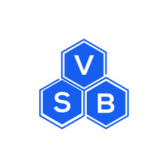 VSB letter logo design on black background. VSB  creative initials letter logo concept. VSB letter design.