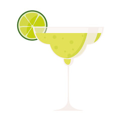 cocktail drink with lime