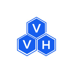 VVH letter logo design on black background. VVH  creative initials letter logo concept. VVH letter design.