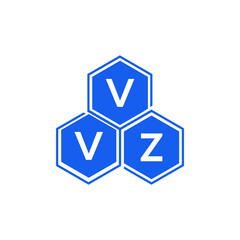 VVZ letter logo design on black background. VVZ  creative initials letter logo concept. VVZ letter design.