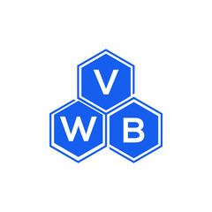 VWB letter logo design on black background. VWB  creative initials letter logo concept. VWB letter design.