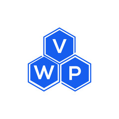 VWP letter logo design on black background. VWP  creative initials letter logo concept. VWP letter design.