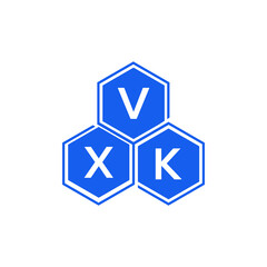 VXK letter logo design on black background. VXK  creative initials letter logo concept. VXK letter design.