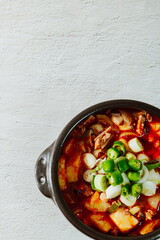 Delicious korean pork stew cuisine