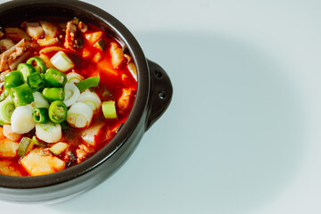 Delicious korean pork stew cuisine
