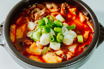 Delicious korean pork stew cuisine
