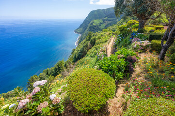 Miradouro de Sossego viewpoint, Sao Miguel Island, Azores, Portugal