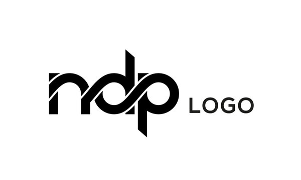 Letter NDP creative logo design vector
