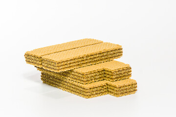Brown wafer flavour stacked delicious with a soft sweet taste.