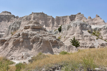 Fototapeta premium Rugged Notch Trail in the Badlands of South Dakota