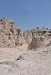 Scenic Landscape of Badlands in South Dakota