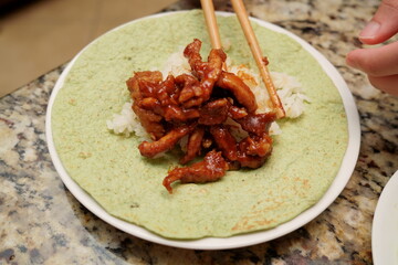 Chinese beijing food -Sauce meat for wrap