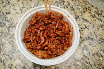 Chinese beijing food -Sauce meat for wrap