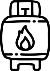 handdrawn gas icon