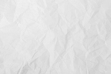 White paper crumpled wrinkled  sheet texture background