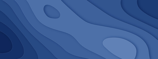 Abstract modern background with wave style and soft blue pastel color 3d papercut vector background. Abstract paper cut slime background. banner with 3D abstract background with blue paper cut waves. 