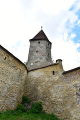 Fototapeta na wymiar Defense tower of the medieval fortress of Sighisoara 38