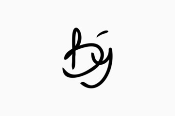 Handwritten logo design by creative concept for identity