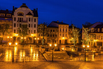 Fototapeta na wymiar Main Square in Bielsko-Biala