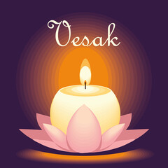 vesak light candle