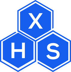 Obraz premium XHS letter logo design on White background. XHS creative initials letter logo concept. XHS letter design. 