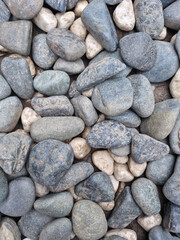 Natural Polished Pebble or Gravels Background
