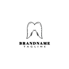 hair style logo icon design template vector illustration