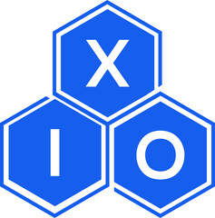 Obraz premium XIO letter logo design on White background. XIO creative initials letter logo concept. XIO letter design. 