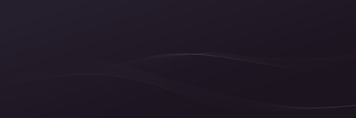 Abstract dark violet curve flows light shape background. Website, banner and brochure background. Vector illustration