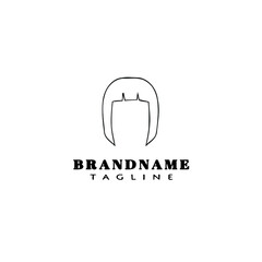 hair style logo icon design template vector illustration