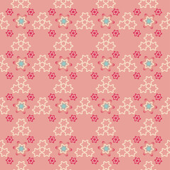 Seamless color background. The texture of simple doodle elements. Decorations for fabrics, children's textiles.For scrapbooking, packaging, gift products. Digital template. Easter, Christmas backgroun