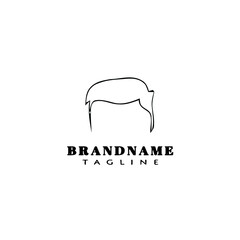 hair style logo icon design template vector illustration