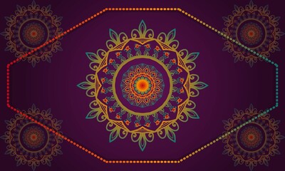 Stylish Mandala Pattern Design Illustration