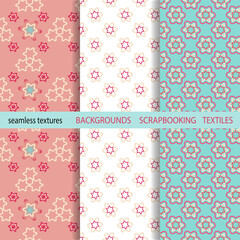 Seamless color background.The texture of simple doodle elements. Decorations for fabrics, childrens textiles.For scrapbooking, packaging, gift products. Digital template. Easter, Christmas backgroun