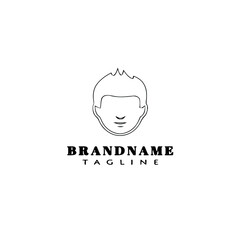 hair style logo icon design template vector illustration