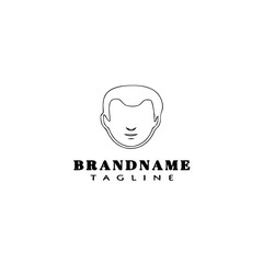 hair style logo icon design template vector illustration