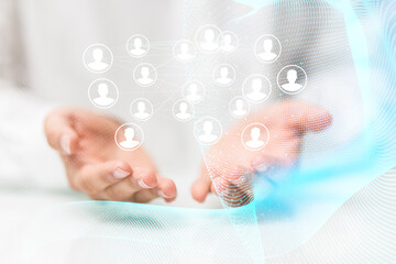 Global network. Blockchain. 3D illustration. Neural networks and artificial intelligence. Abstract