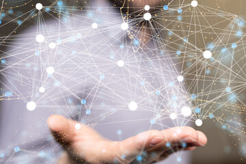 conference Digital Network and data concept 3d