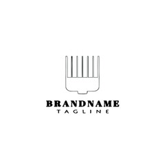 hair clipper logo cartoon icon design template black isolated vector illustration