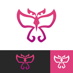 Butterfly modern logo