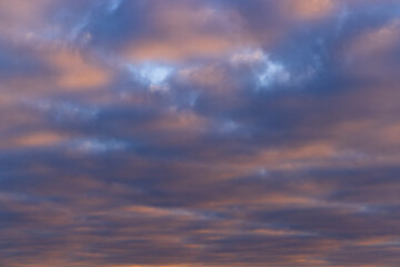 Beautiful sky with cloud before sunset
