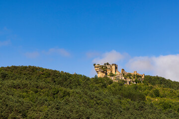 Fototapeta na wymiar Chateau de Peyrelade ruins, departement Aveyron, France