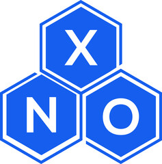 Obraz premium XNO letter logo design on White background. XNO creative initials letter logo concept. XNO letter design. 