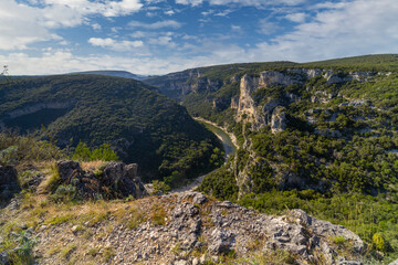 Fototapeta na wymiar Gorges de Ardeche, Auvergne-Rhone-Alpes, France