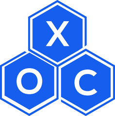 Obraz premium XOC letter logo design on White background. XOC creative initials letter logo concept. XOC letter design. 
