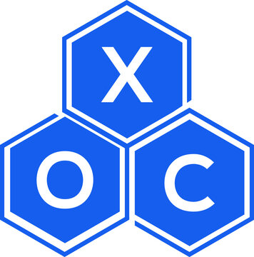 XOC letter logo design on White background. XOC creative initials letter logo concept. XOC letter design. 