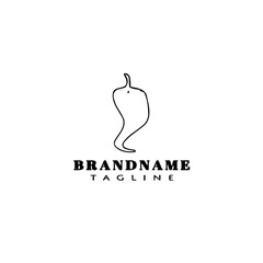 habanero chili peppers logo template icon vector illustration