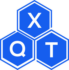 Obraz premium XQT letter logo design on White background. XQT creative initials letter logo concept. XQT letter design. 